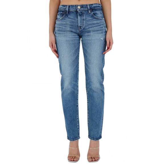 MOUSSY Denim - NEW MOUSSY mallard slim straight jeans in dark blue